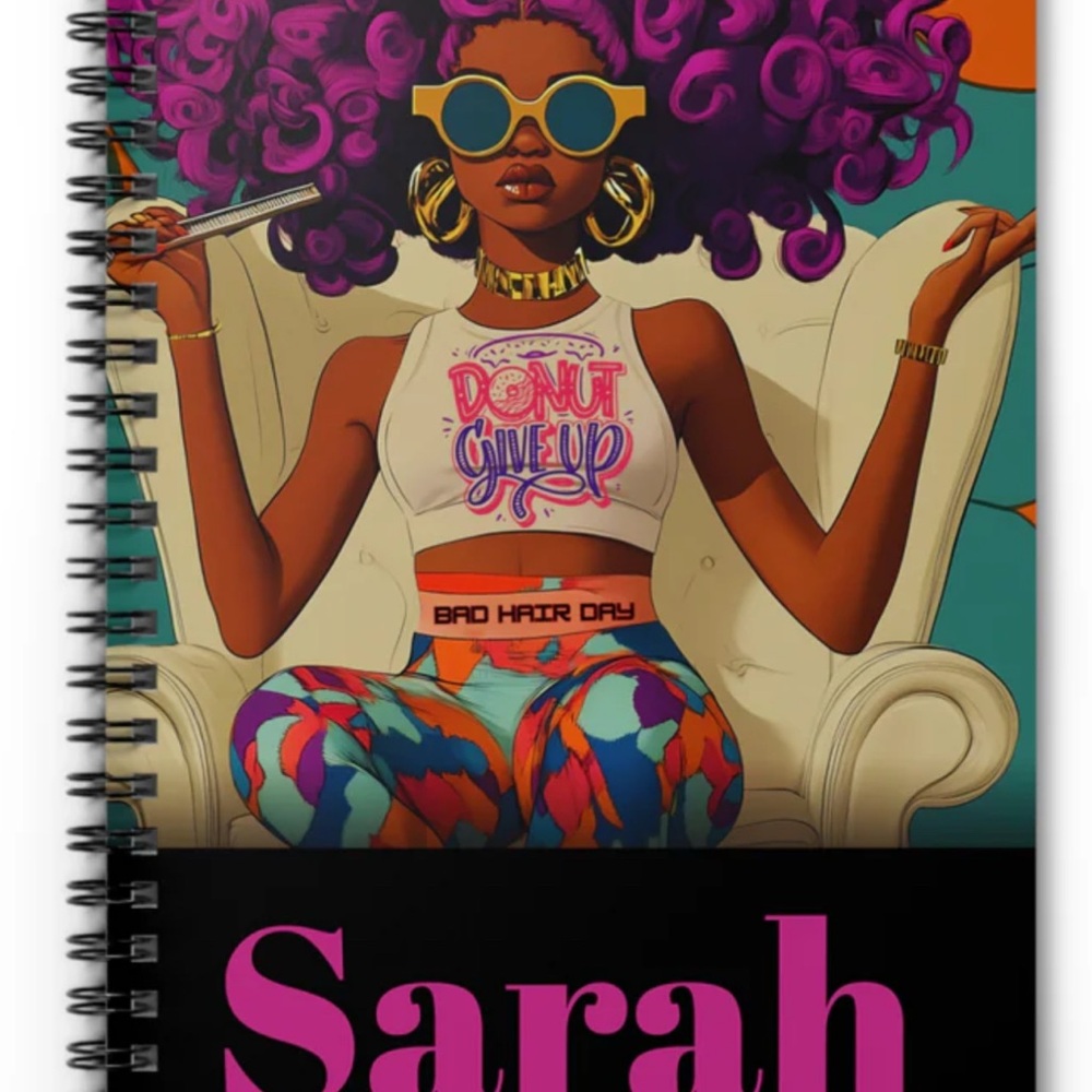 Don’t Give Up Colorful Spiral Notebook with Artistic Cover